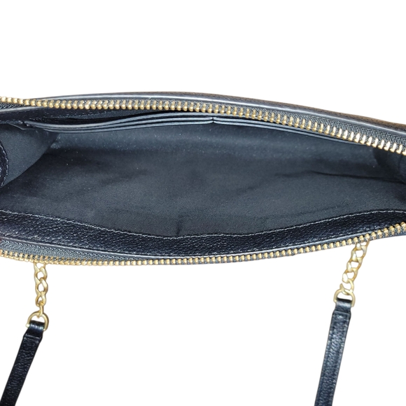 Tory Burch Black Everly Crossbody Bag with Gold Accents - Picture 3 of 12